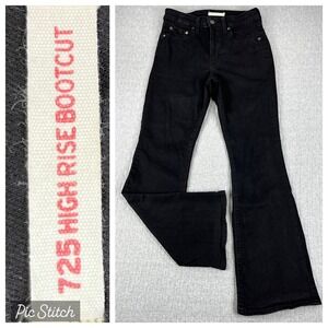 Levi's 725 High Rise Bootcut Jeans - Black